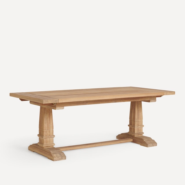 Mesa de comedor extensible de madera de roble Vintage El Corte Inglés