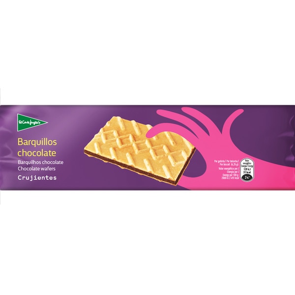 galletas de barquillo rellenas de chocolate paquete 150 g
