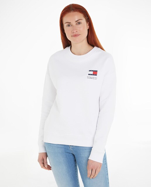 Women's boxy fit sweatshirt with a round neck · Women's fashion · El Corte  Inglés