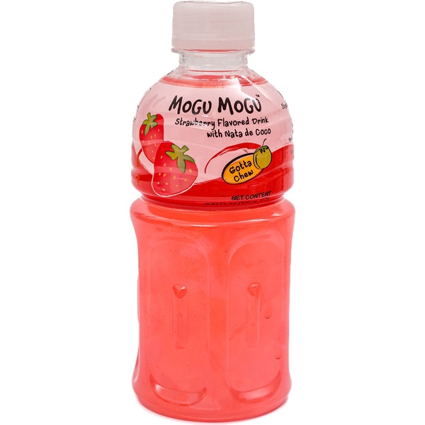 bebida sabor a fresa con nata de coco botella 320 ml