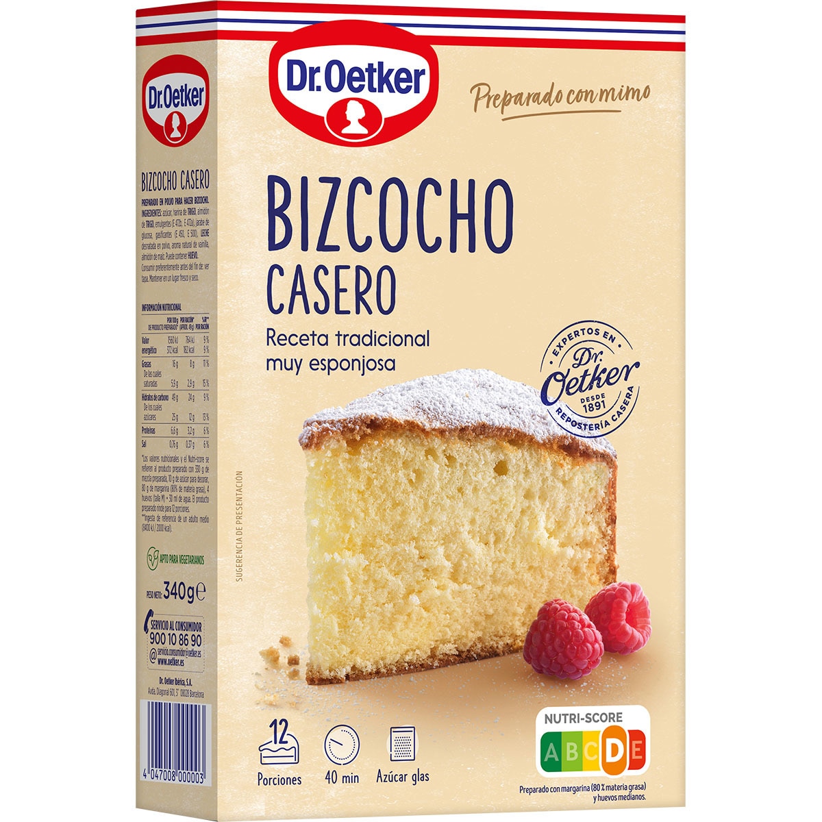 bizcocho casero receta tradicional muy esponjosa 12 porciones