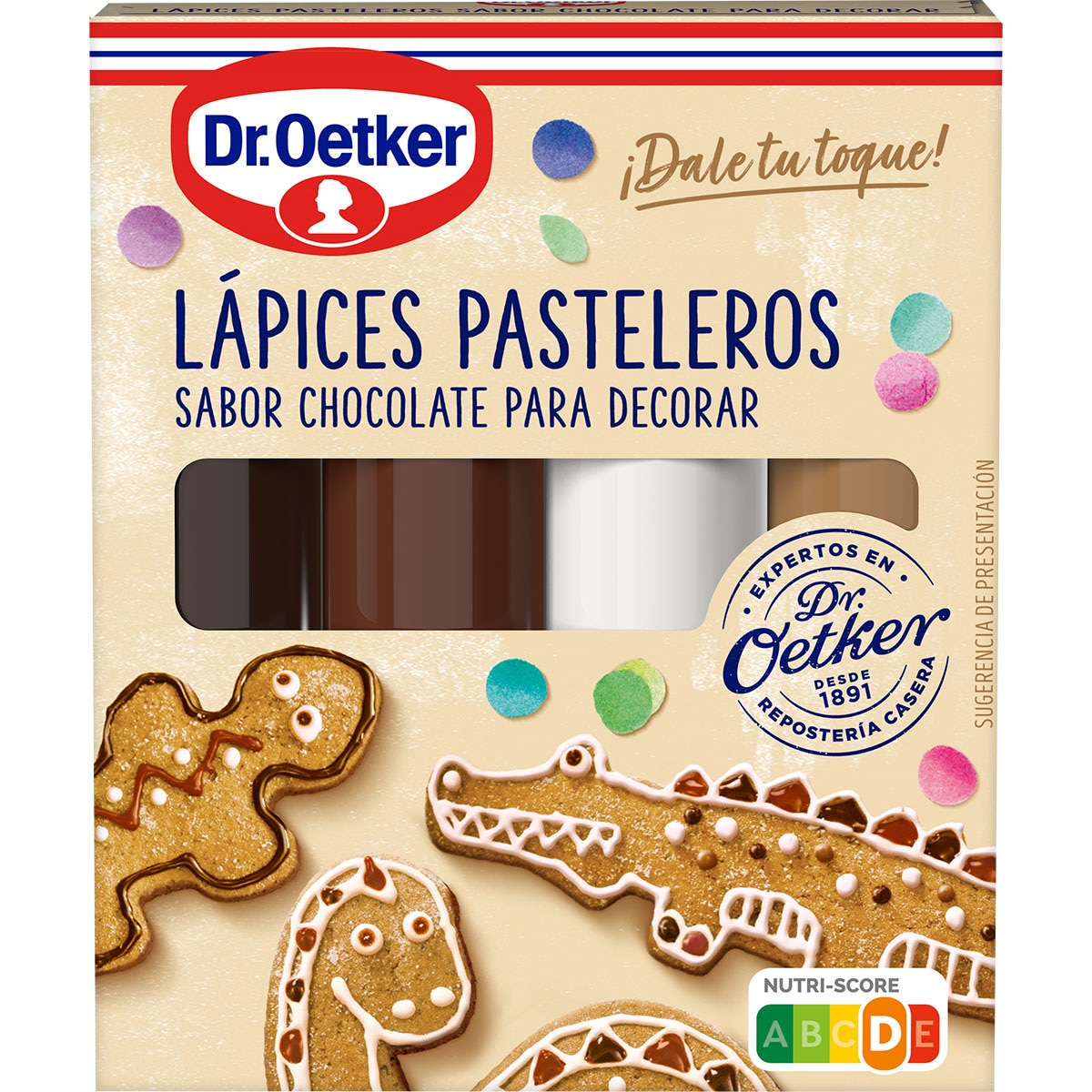 lápices pasteleros sabor chocolate 3 unidades