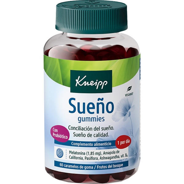 Gummies Schlaf mit Probiotikum zum leichteren Einschlafen Topf 60 Gummibonbons Waldbeerengeschmack