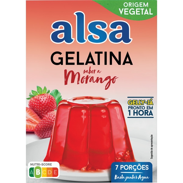 Gelatina de Morango embalagem 105 g