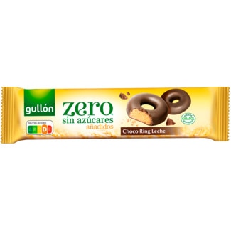Gullon Bolachas Zero Choco Ring de Leite embalagem 127 g