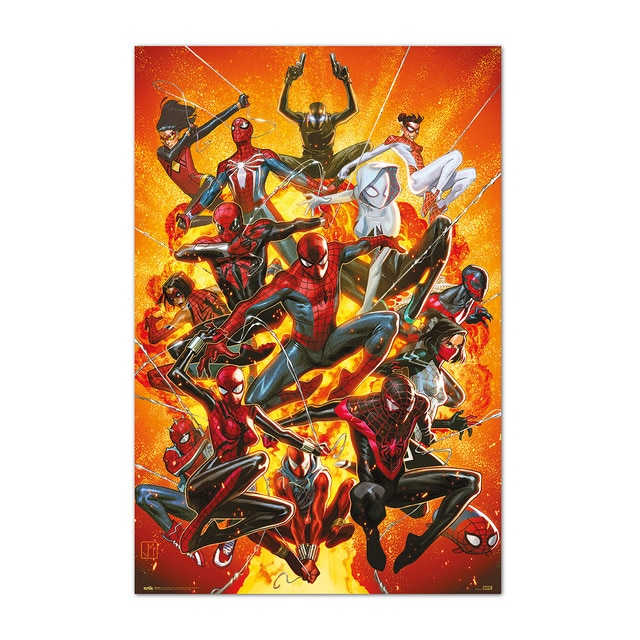 Póster Spider-Geddon Spiderman Marvel Erik.
