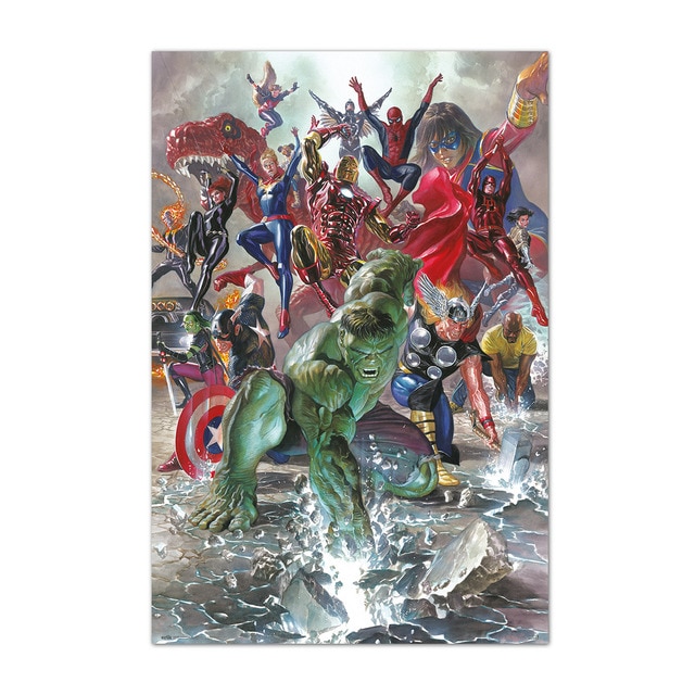 Póster Legacy Alex Ross Avengers Marvel Erik.