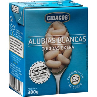 CIDACOS cooked white bean carton 250 g