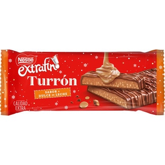 NESTLE EXTRAFINO Schokoladen-Turrón gefüllt mit Dulce de Leche Tafel 215 g