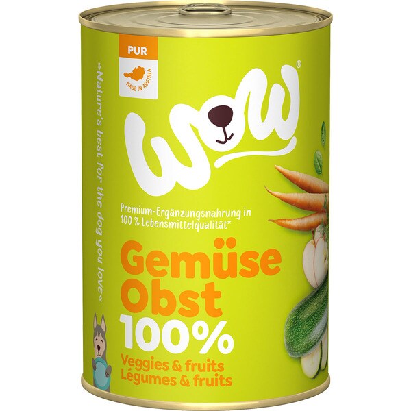 comida húmeda para perros adultos con vegetales y frutas lata 400 g