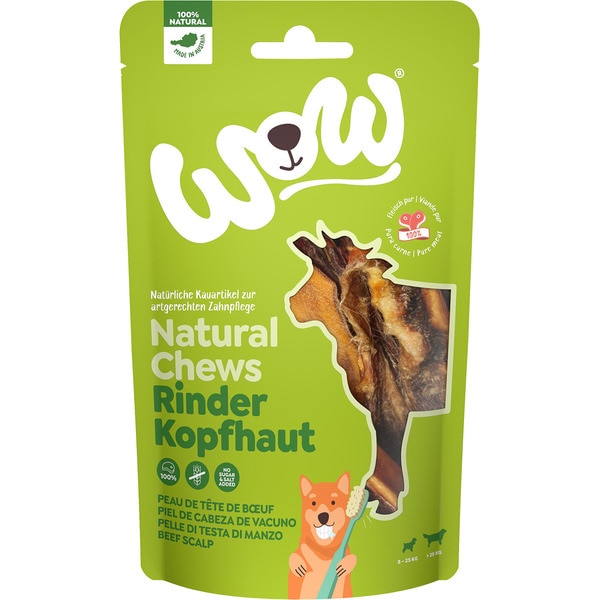 dental snacks for dogs with cow head skin No Grain container 350 g