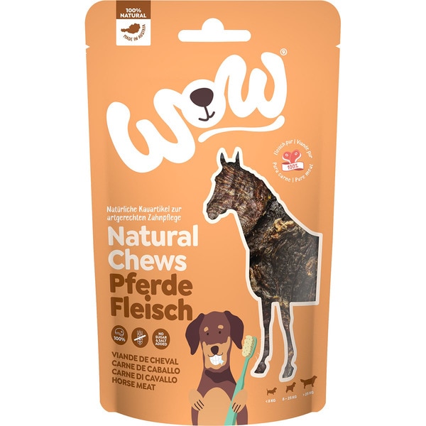 Zahnsnacks für Hunde Pferdefleisch No Grain Behälter 250 g