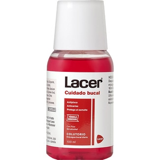 LACER enjuague bucal diario con flúor y triclosán sin alcohol frasco 100 ml