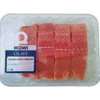 MOWI salmón pack familiar 4 unidades de 150 g bandeja 600 g