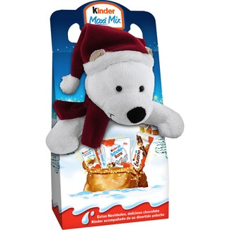 KINDER Milk chocolate bars case 133 g + Christmas soft toy
