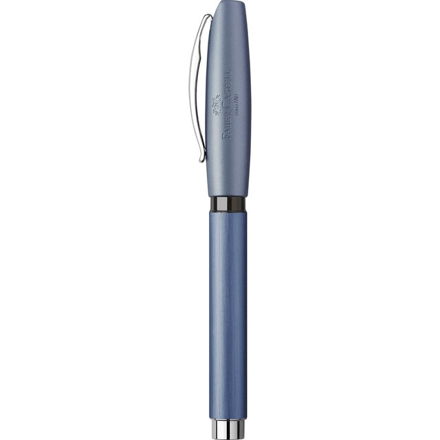 Roller Essentio secado rápido Faber-Castell Aluminium azul.