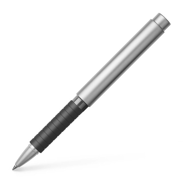 Roller Essentio secado rápido Faber-Castell plateado mate.