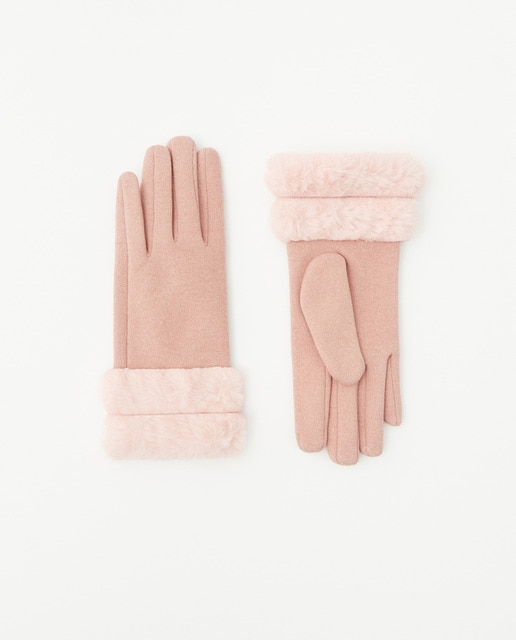Gloves with faux fur bands · Women's fashion · El Corte Inglés