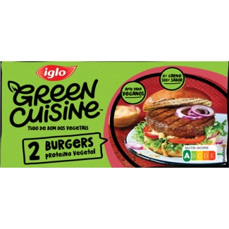 Iglo Green Cuisine Hambúrgueres Vegan 2 Unidades embalagem 200 g