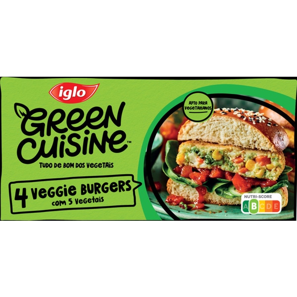 4 Veggie Burgers embalagem 454 g