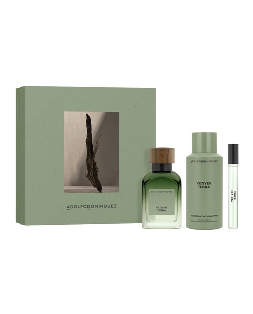 Adolfo Dominguez – Estuche de regalo Eau de Parfum Vetiver Terra Adolfo Dominguez.