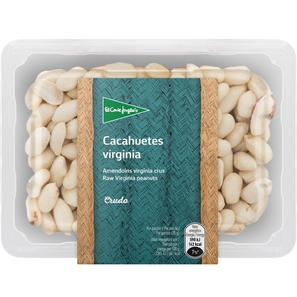 cacahuetes Virginia crudos tarrina 250 g