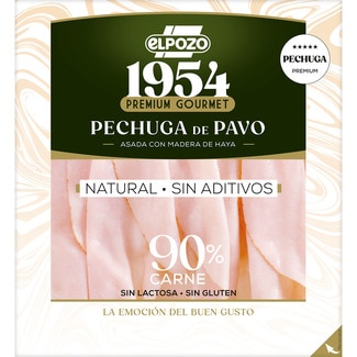 ELPOZO Edición 1954 Premium Gourmet turkey breast roasted over beech wood sliced natural no additives gluten-free and lactose-free 120 g