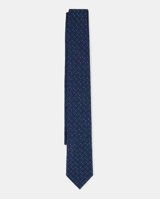 Corbata de hombre seda con jacquard cuadros