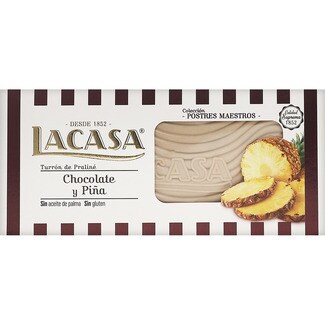 LACASA turrón de chocolate y piña Sin Gluten Calidad Suprema tableta 225 g