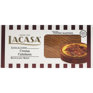 LACASA Supreme Quality gluten-free crème brûlée nougat tablet 225 g