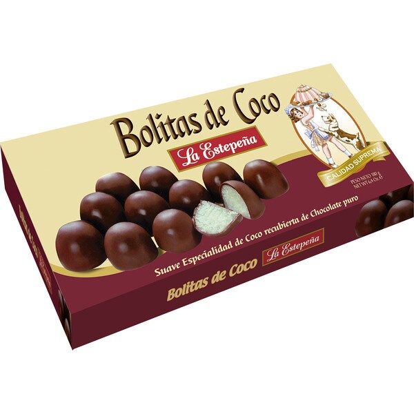 LA ESTEPEÑA bolitas de coco Calidad Suprema estuche 400 g