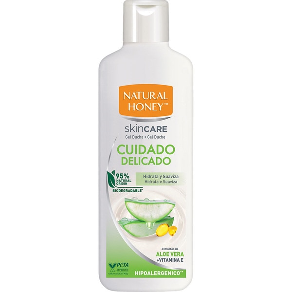 gel de baño hipoalergénico SkinCare Cuidado Delicado con aloe vera + vitamina E bottle 650 ml