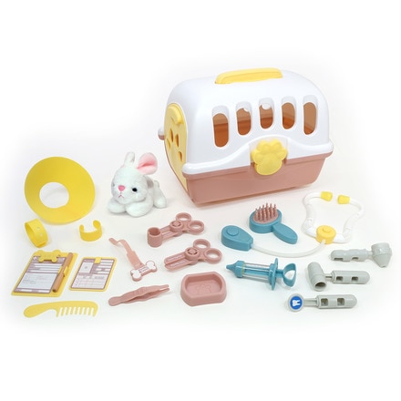 Set veterinario Doctor Huellitas : Portamascotas Conejo 