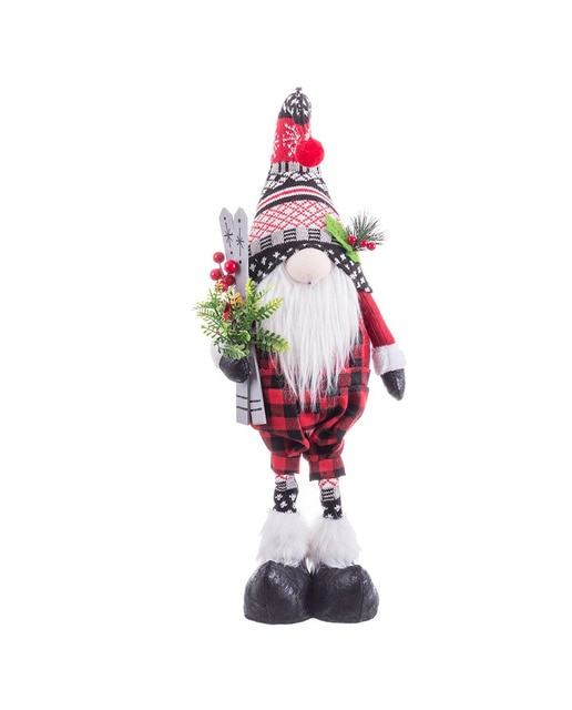Papa Noel de pie tejido