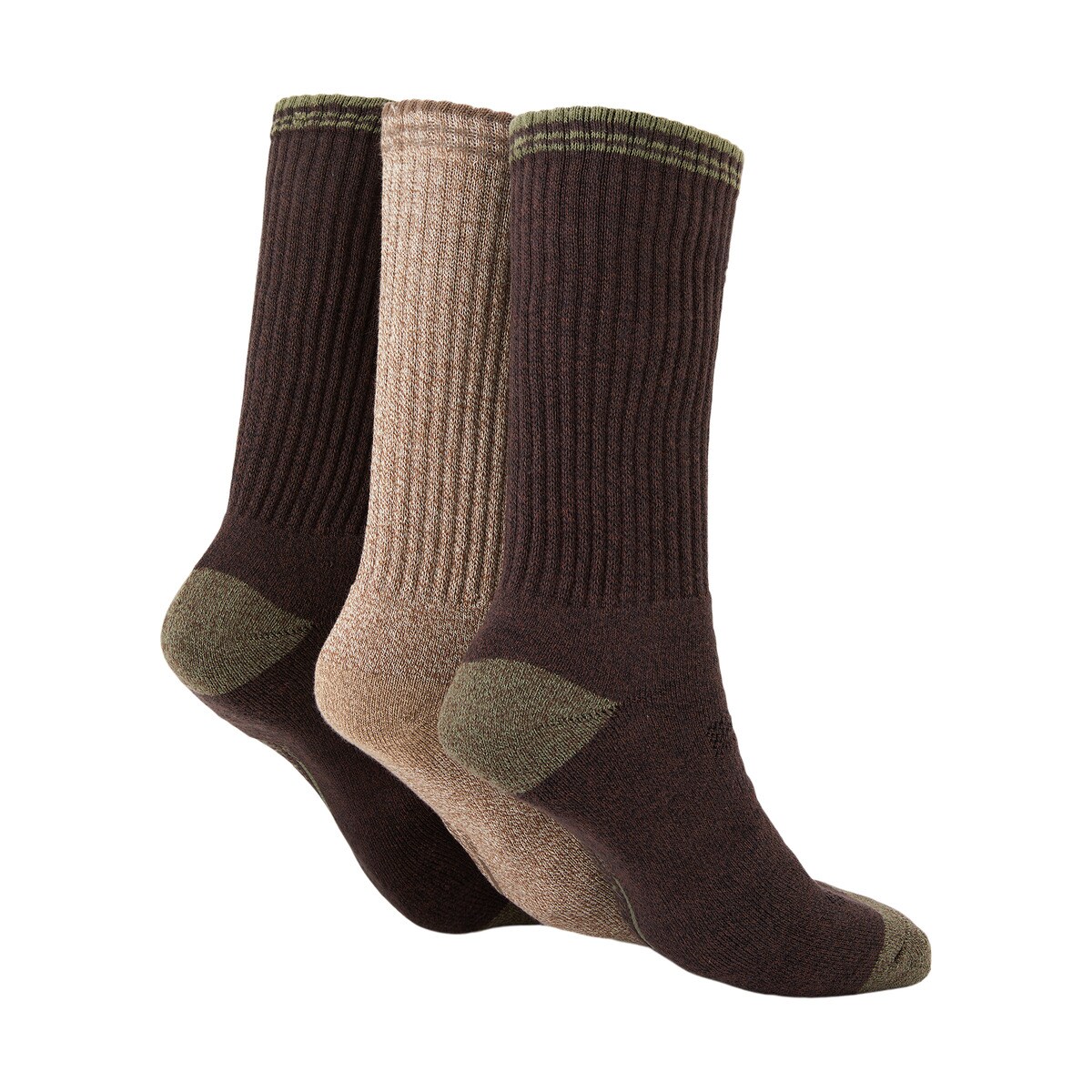 Pack de 3 pares de meias de montanha Mountain Pro Castanho-escuro-2