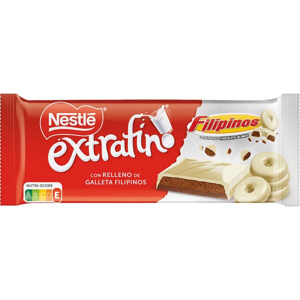 NESTLE chocolate blanco relleno de galleta filipinos tableta 84 g