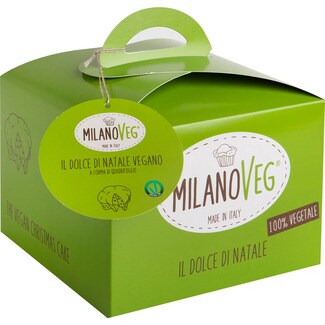MILANOVEG veganer Panettone mit kandierten Früchten und Rosinen Karton 750 g