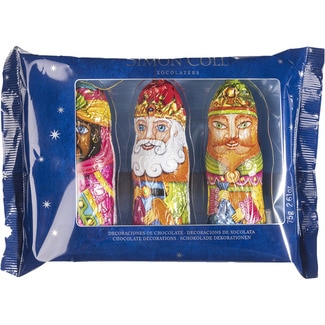 SIMON COLL chocolates 3 figuras Reyes Magos envase 75 g