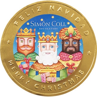 SIMON COLL medallón de chocolate Tres Reyes Magos bolsa 60 g