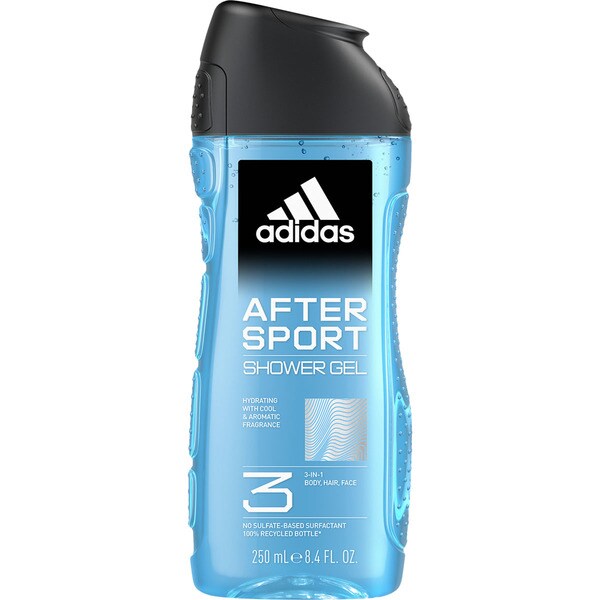ADIDAS gel de ducha After Sport 3 en 1 frasco 250 ml
