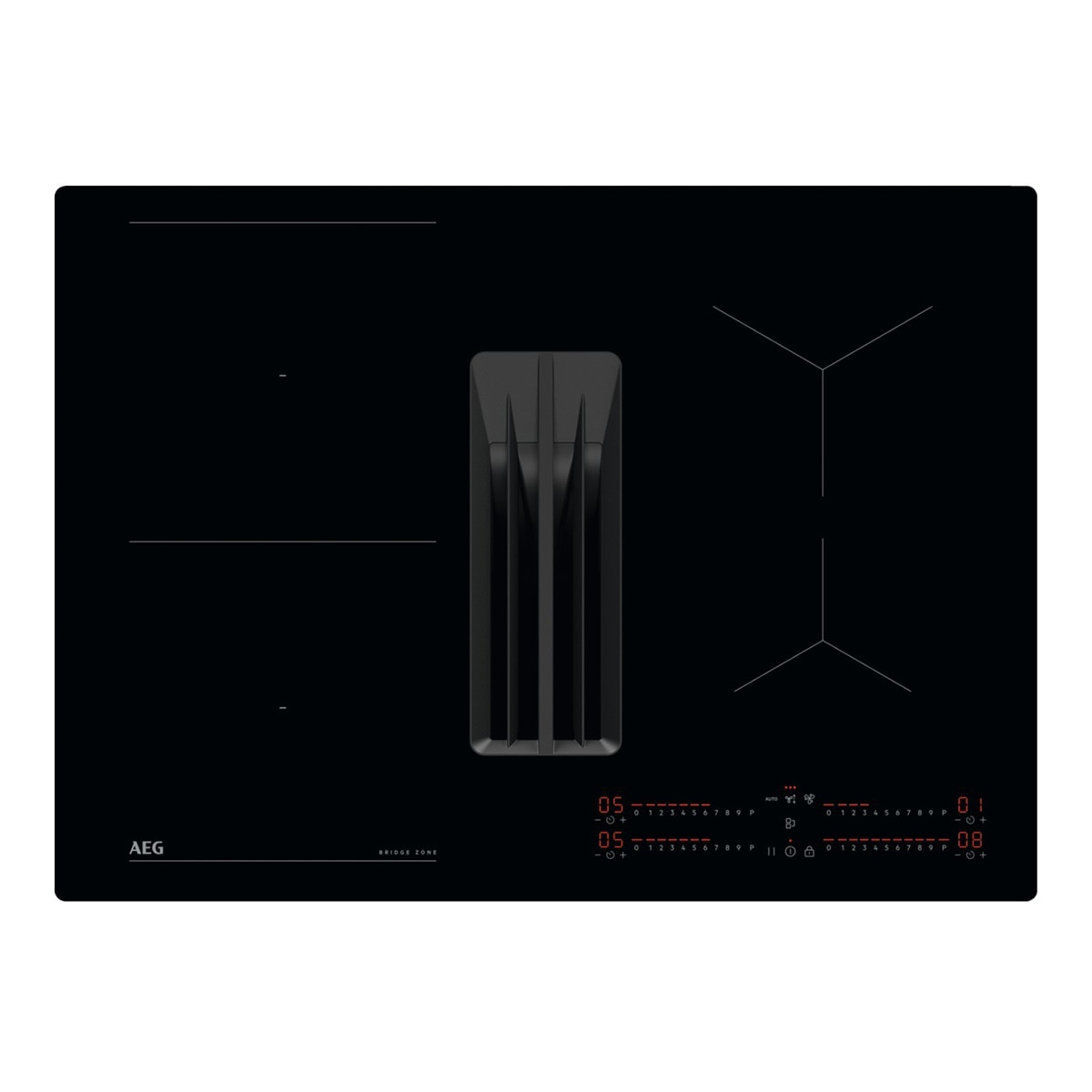 AEG – Placa de inducción AEG con campana extractora – TCH74B01FB.