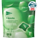 detergente cápsulas perfumado para ropa blanca y de color envase 20 cápsulas