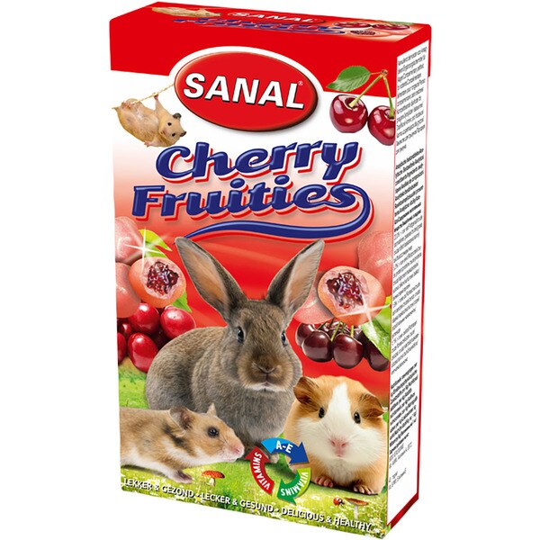 Cherry Fruities rodent snacks container 50 g
