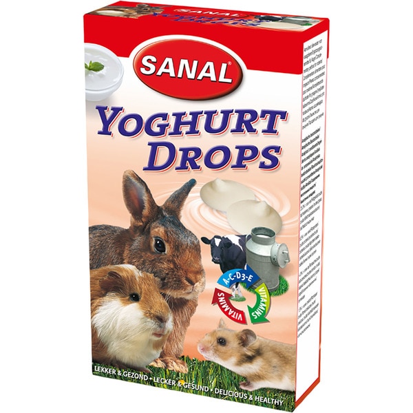 yogurt snacks for rabbits, guinea pigs and rodents container 45 g