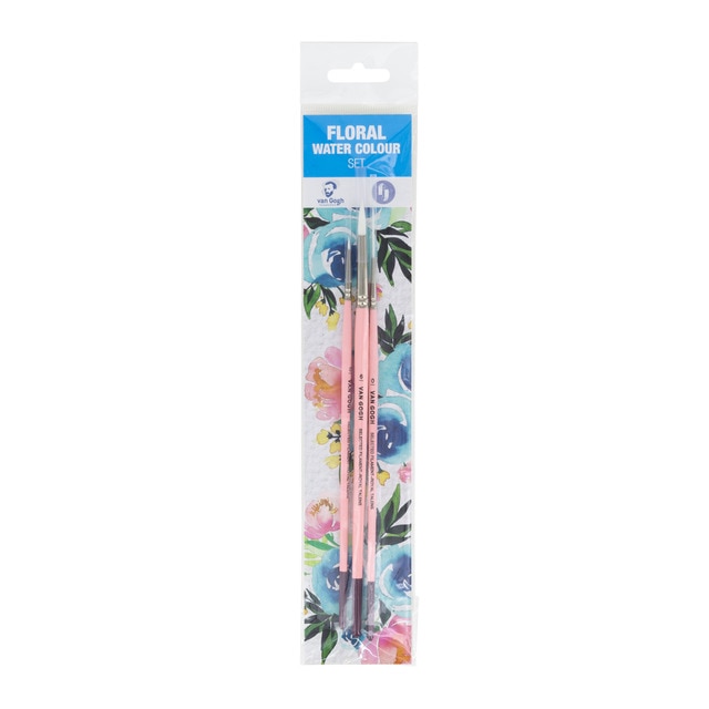 Set de 3 pinceles de acuarela floral Van Gogh multicolor