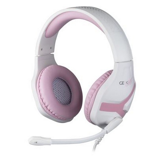 Imagem 0 de Auscultadores Konix MULKNX0040 Geek Girl Crystal - Branco e Rosa