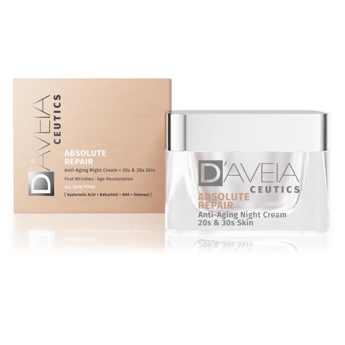Creme de Noite D'AVEIA Ceutics Absolute Repair 20s & 30s - 50 ml 3