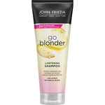 champú aclarante Go Blonder con mezcla botánica cítrica tubo 250 ml para cabellos rubios