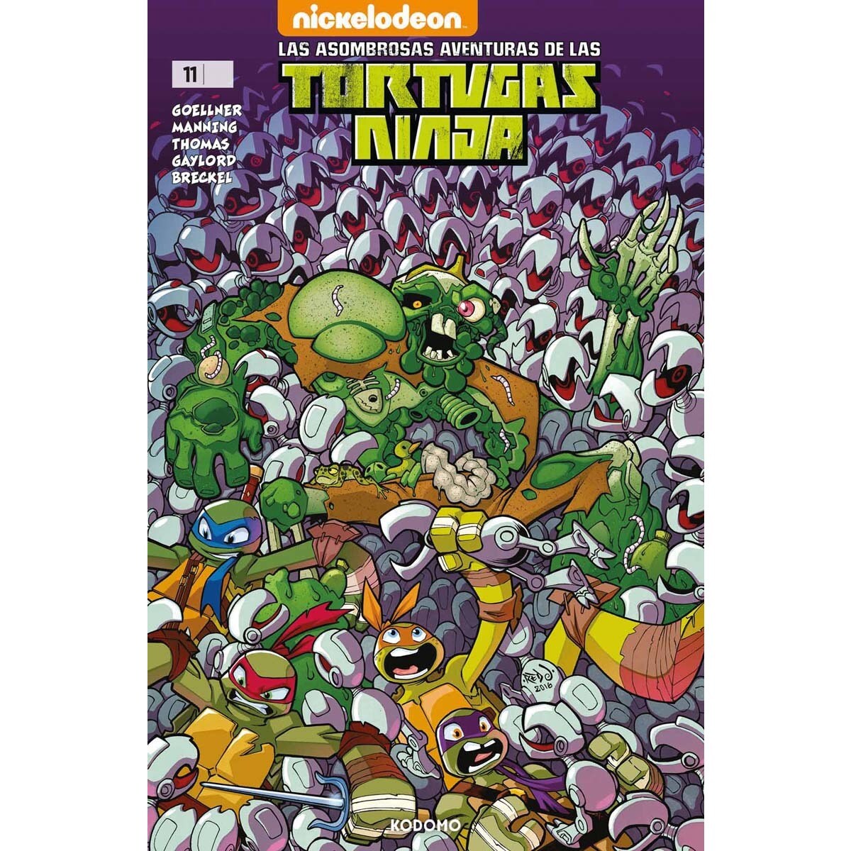 Imagem 0 de Las asombrosas aventuras de las Tortugas Ninja núm. 11 (Capa mole)