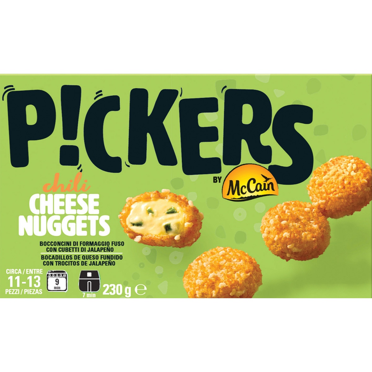 Pickers nuggets de queso con trocitos de jalapeño